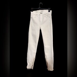 McGuire Denim White Newton Skinny Jeans Ankle Zip | Sz 25